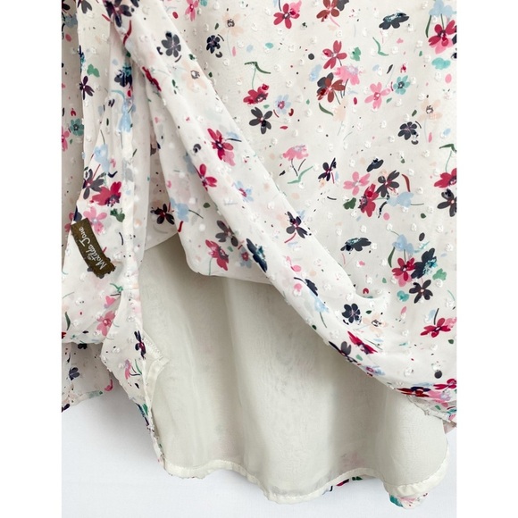 Matilda Jane‎ What's Up Buttercup Floral Blouse, White - Size L - Picture 6 of 7